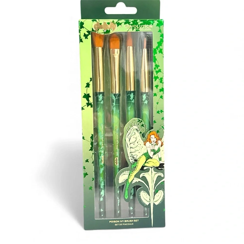 Revolution x Batman Poison Ivy Brush Set Face Gems Bundle NWT